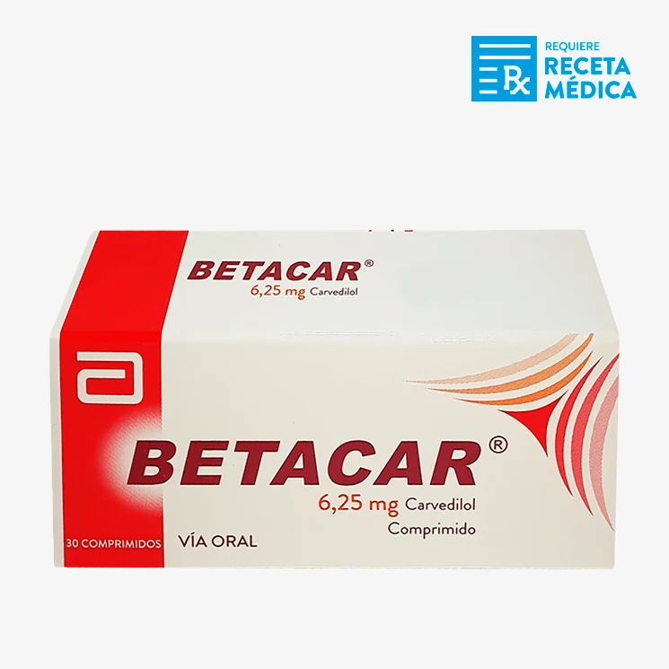 Betacar 6,25 mg x30 comprimidos Recalcine - imagen referencial